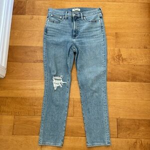 Madewell The Perfect Vintage Jeans Size 29 Distressed